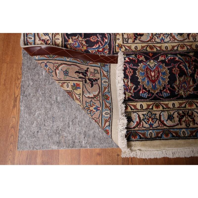 Vegetable Dye Kashmar Large Vintage Persian Rug Handmade Wool Carpet - 11'3" x 16'3"