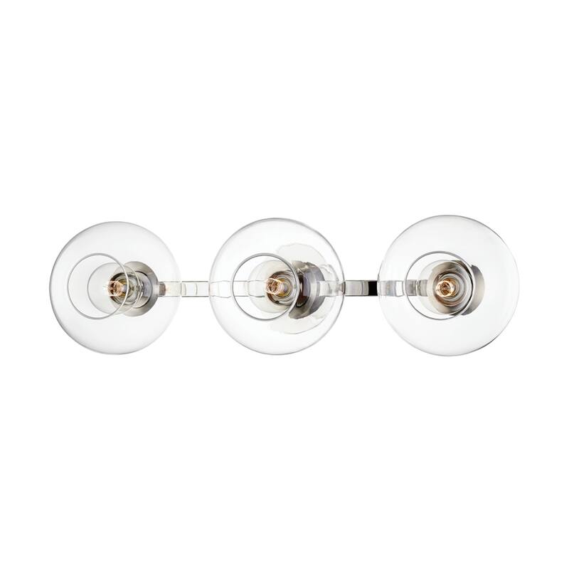 Mitzi by Hudson Valley Margot 3-light Wall Sconce - Polished Nickel