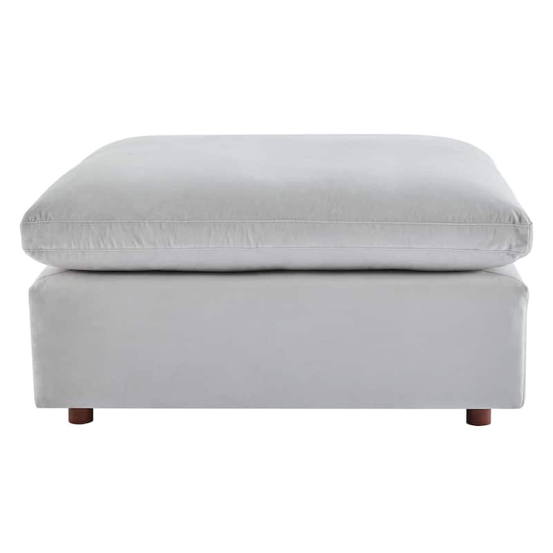 Commix Down Filled Overstuffed Velvet 7-Piece Sectional Sofa