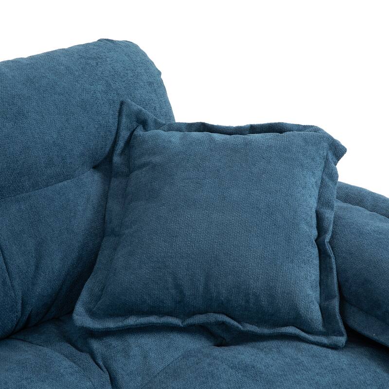 84"Chenille Sofa,Loveseat Deep Seat Sofa Couch with Pillows & Memory Foam for Living Room,Apartment,Office Lounge