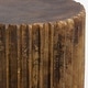 preview thumbnail 4 of 2, Uttermost Peaks And Valleys Gold Accent Table - 14"W x 20"H x 14"D
