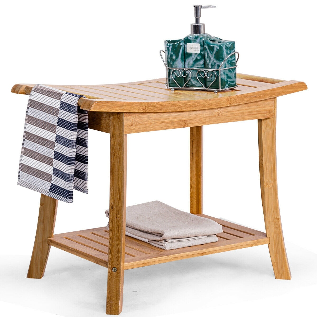 shower bench with handles