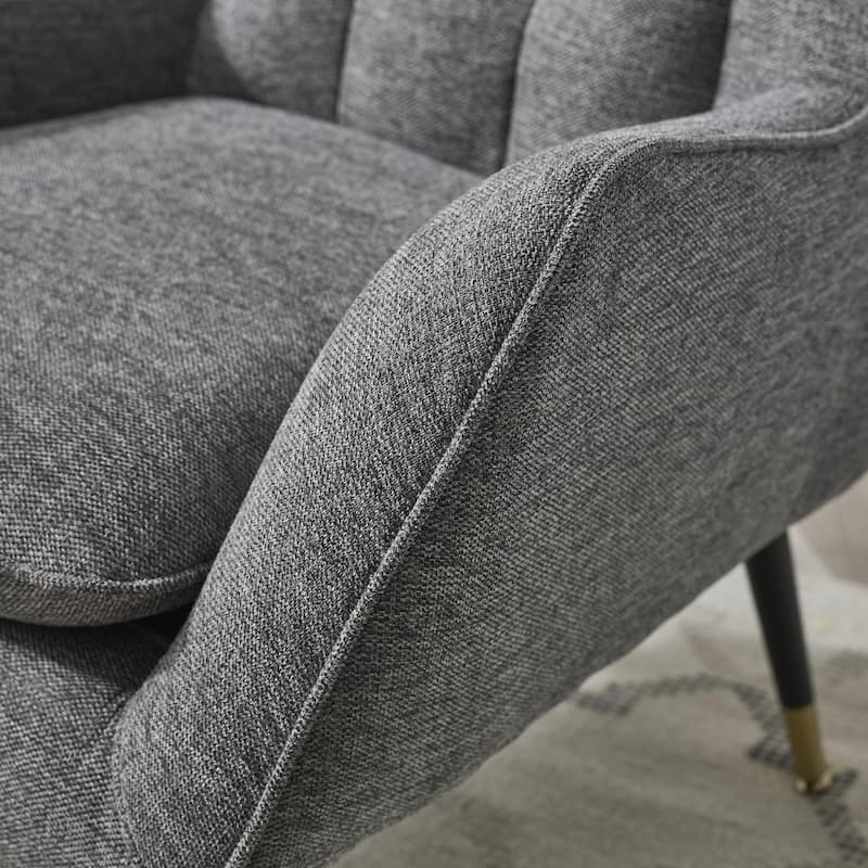 Art Leon Comfortable Fabric Upholstered Accent Chair