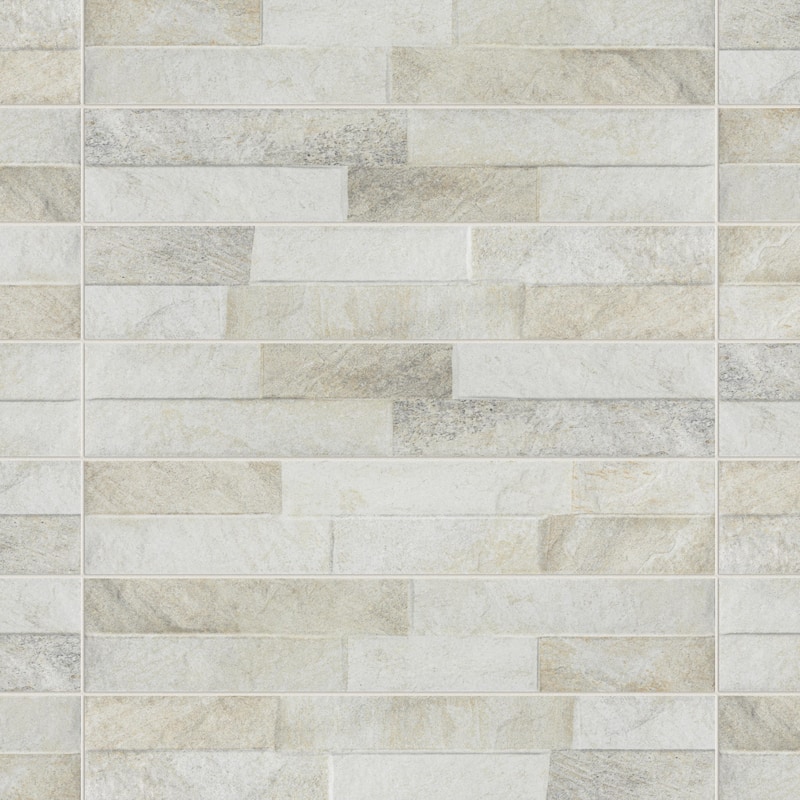 Merola Tile Ordino White 3-1/4" x 17-1/2" Porcelain Wall Tile