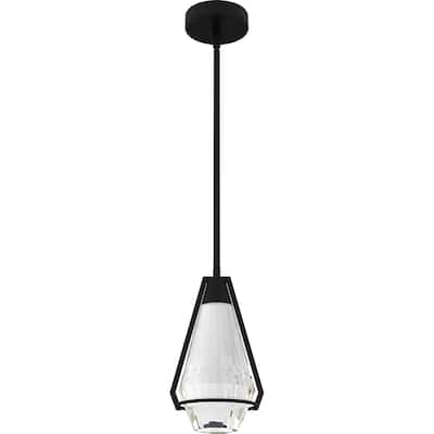 Luca Integrated LED Matte Black Mini Pendant