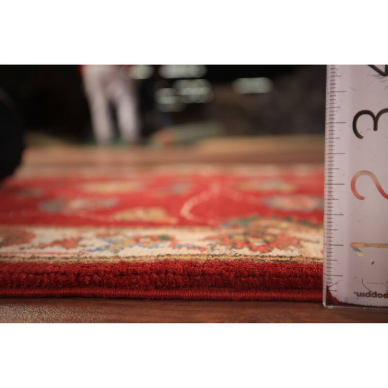 Floral Kazak Foyer Rug Handmade Red Oriental Wool Carpet - 2'0" x 3'0"
