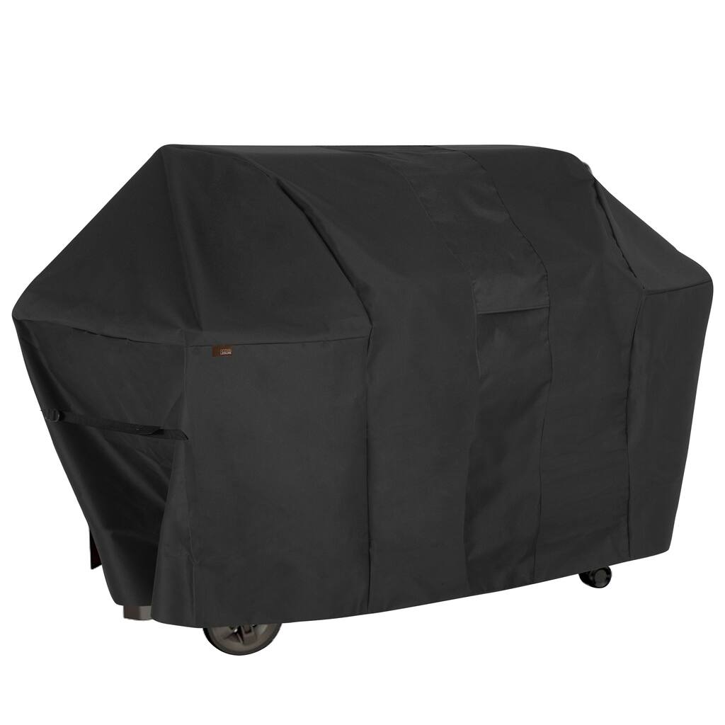 Modern Leisure Monterey Outdoor Patio 5-6 Burner Propane Bbq Grill Cover, 73" W x 25" D x 44.5" H, Black