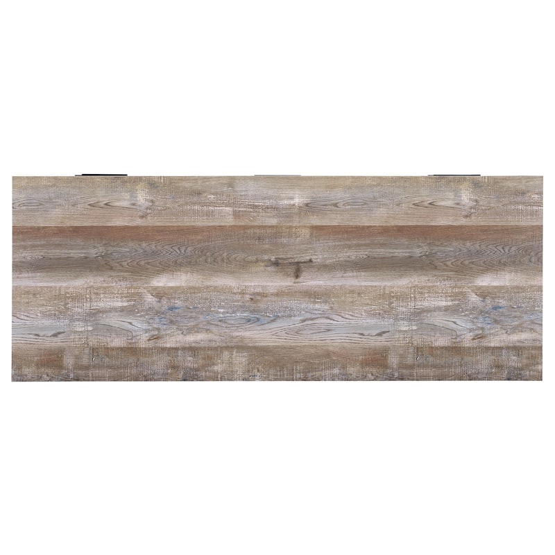 Samson Weathered Oak 4-drawer Office Desk