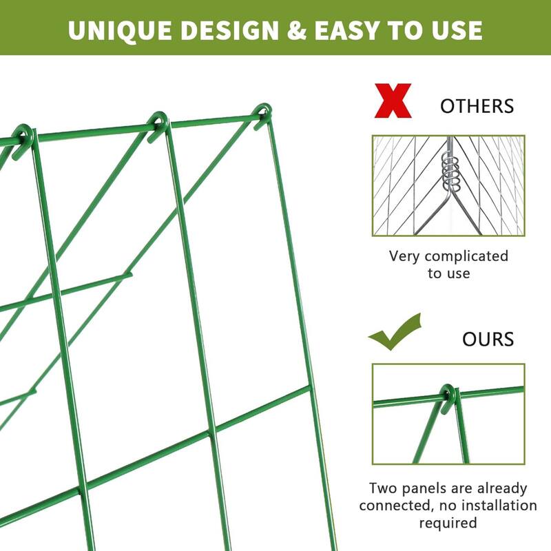 Foldable Cucumber Trellis, Outdoor Garden Trellis for Climbing Plants