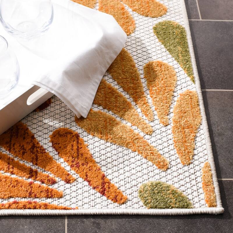SAFAVIEH Cabana Fleda Indoor/ Outdoor Waterproof Patio Floral Rug