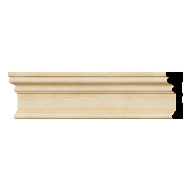 BRB3:11/16-in D x 2-1/4-in W x 96-in L Americraft Solid Hardwood Stain Grade Baby Howe Casing Moulding - Pine