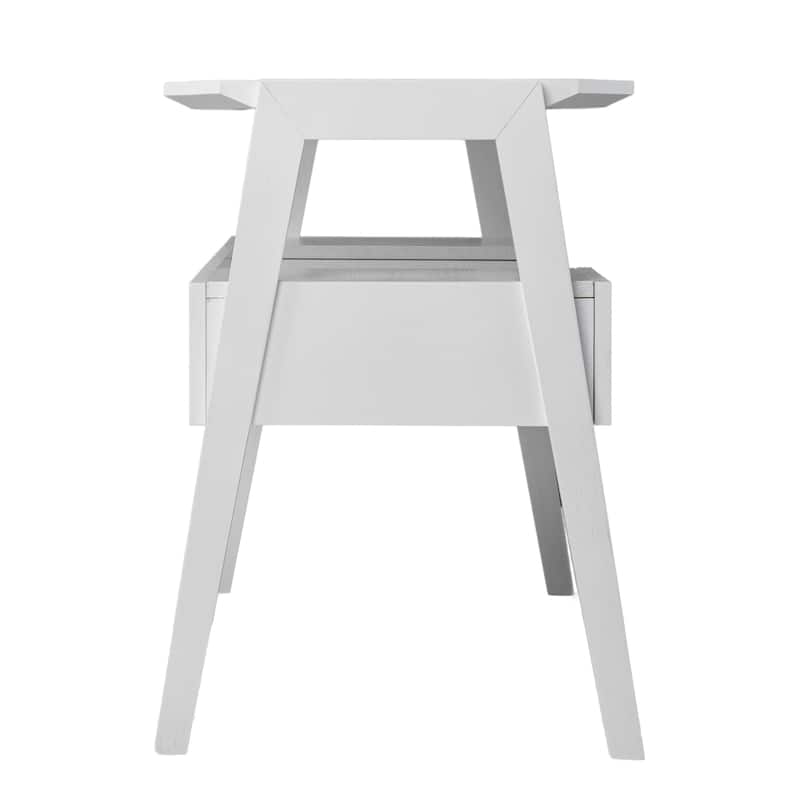 Harper Blvd Carmona Midcentury Modern White Wood Desk with Storage