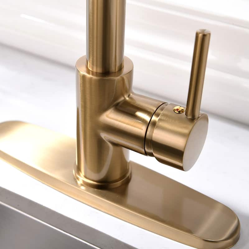 Kitchen Faucets Single Handle Pull Down Sprayer Kitchen Sink Faucet