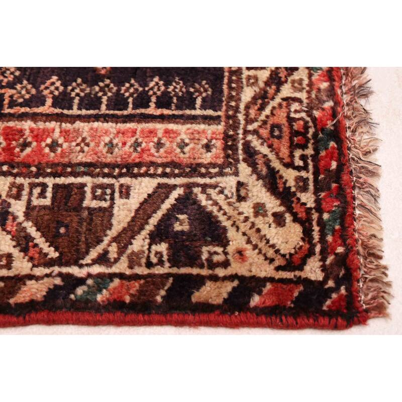 ECARPETGALLERY Hand-knotted Melis Vintage Light Red Wool Rug - 5'4 x 7'11