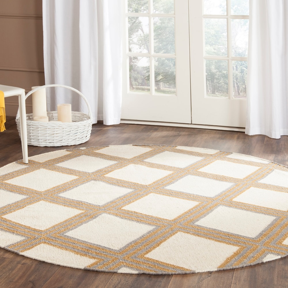 SAFAVIEH Handmade Flatweave Dhurries Tala Modern Wool Rug