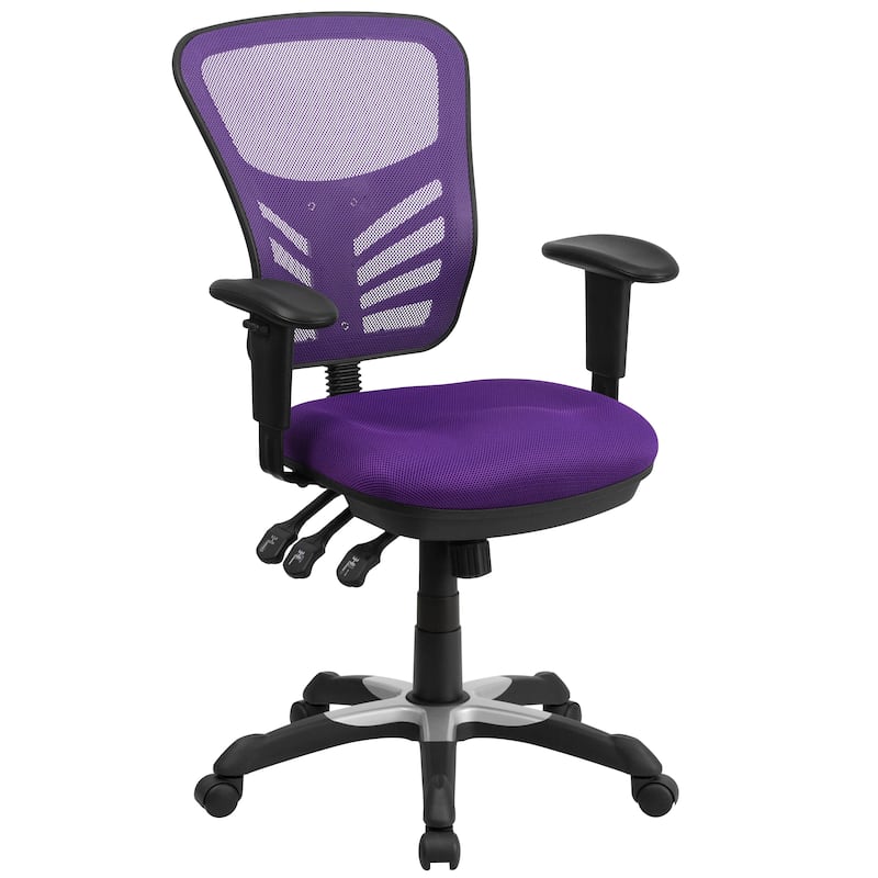 Mid-back Blue Mesh Adjustable Ergonomic Office Chair