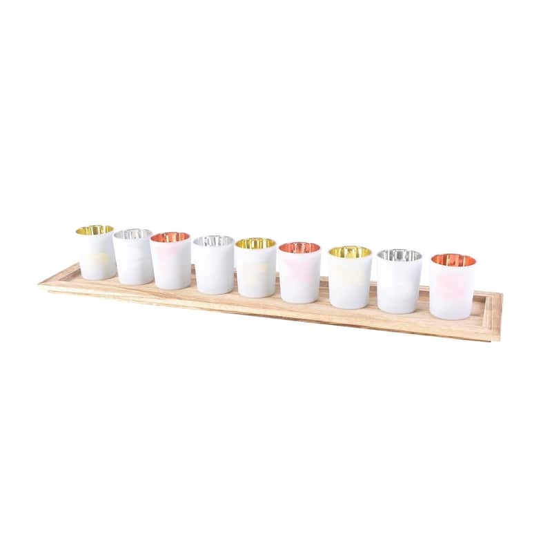 Votive Holders On Tray- A