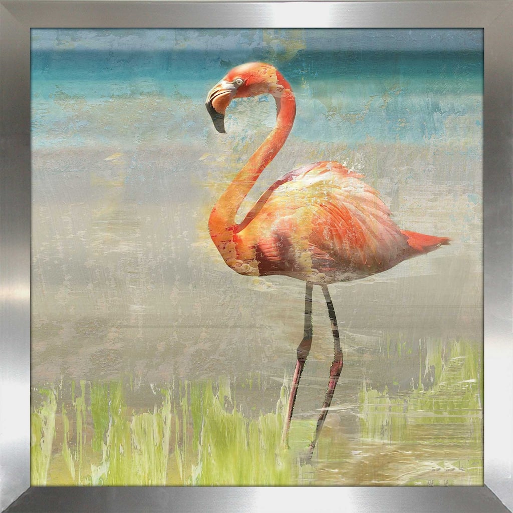 "Flamingo Fancy II (Square)" by Nan Print on Acrylic