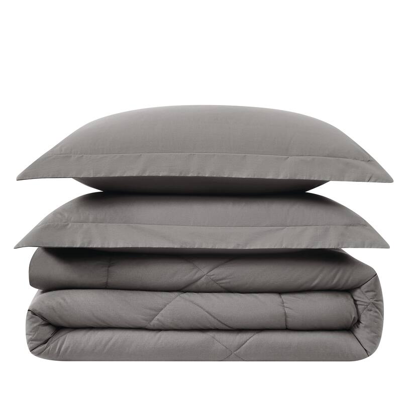 Cannon Solid Percale Comforter Set