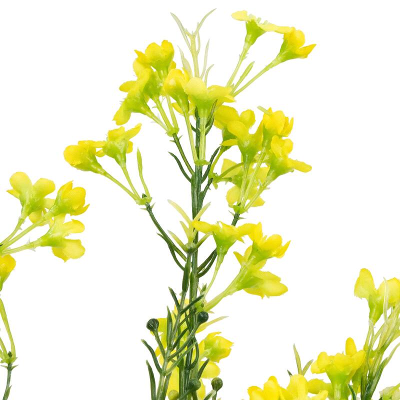 Waxflower Artificial Floral Spray - 27" - Yellow