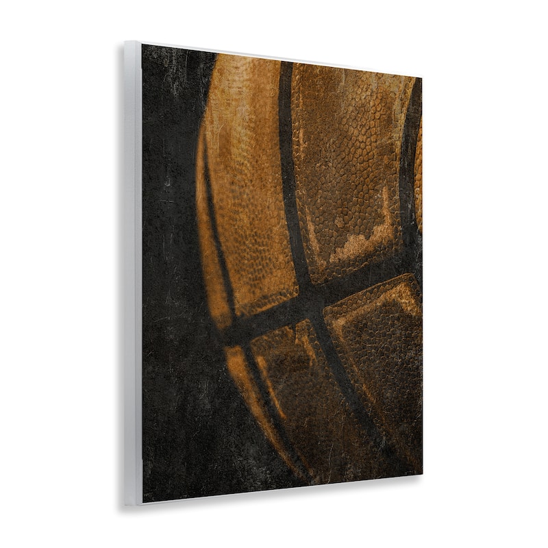 Stupell Vintage Basketball Close Up Wall Plaque Art Design By Kim Allen