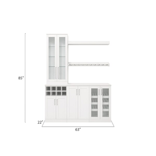 NewAge Products 21 Home Bar 7 Piece Cabinet Set Bed Bath Beyond 33218078