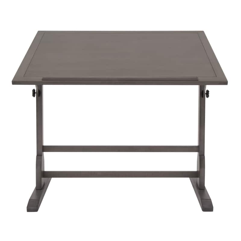 Studio Designs 42-inch Wood Drafting Table with Angle Adjustable Top for Drawing