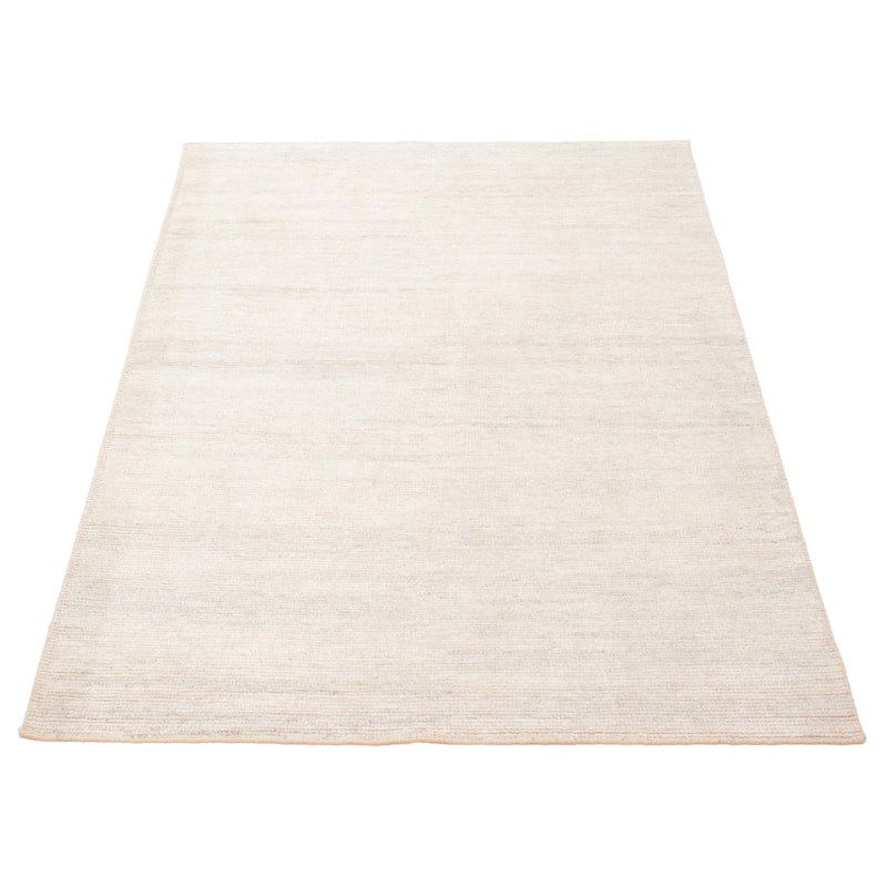 ECARPETGALLERY Hand-knotted Tangier Light Grey Wool Rug - 5'3 x 7'6