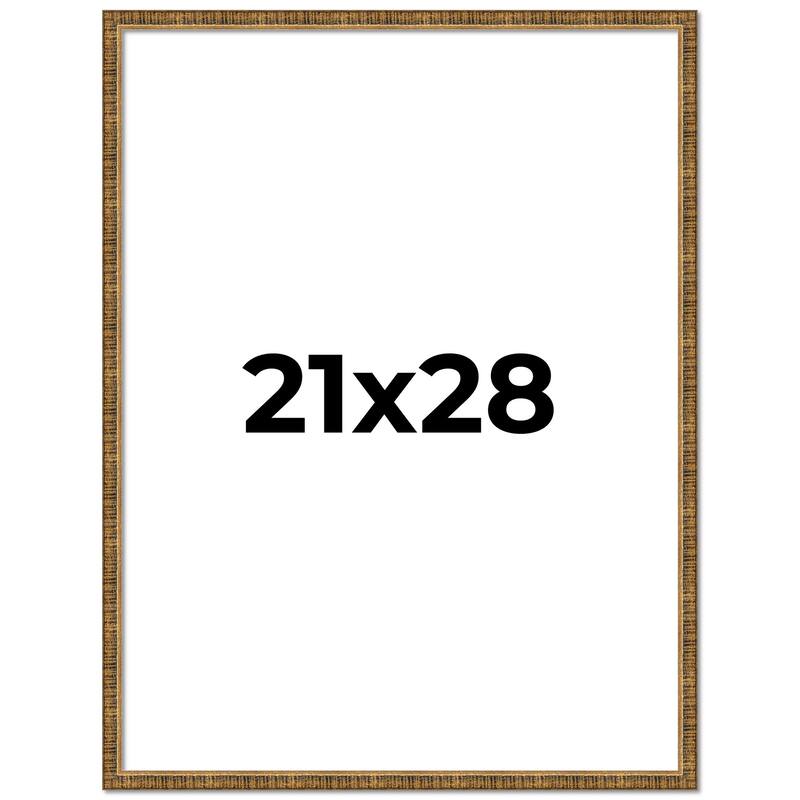 21x28 Frame Gold Solid Wood Picture Frame - Complete Modern Photo