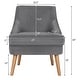 preview thumbnail 15 of 34, Costway Accent Chair Velvet Upholstered Single Sofa with Rubber Wood - 27'' x 25'' x 30''