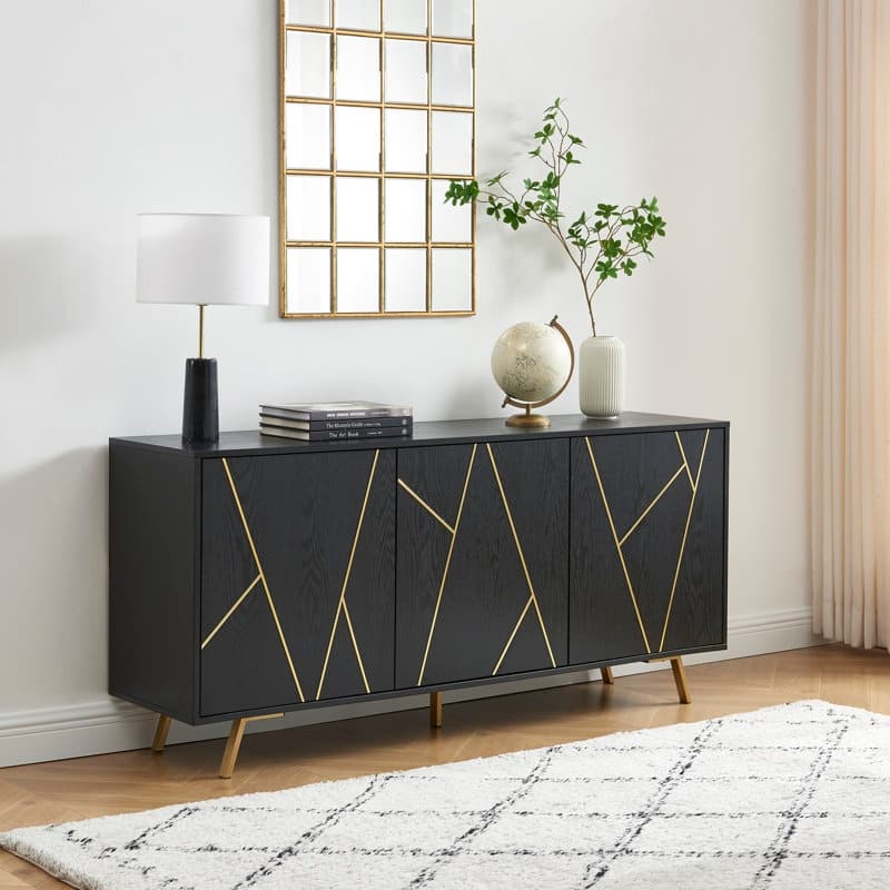 63'' W Wood Buffets and Sideboards Storage Cabinet
