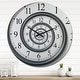 preview thumbnail 8 of 8, Designart 'Time Spiral Analog Wall' Oversized Contemporary Wall Clock