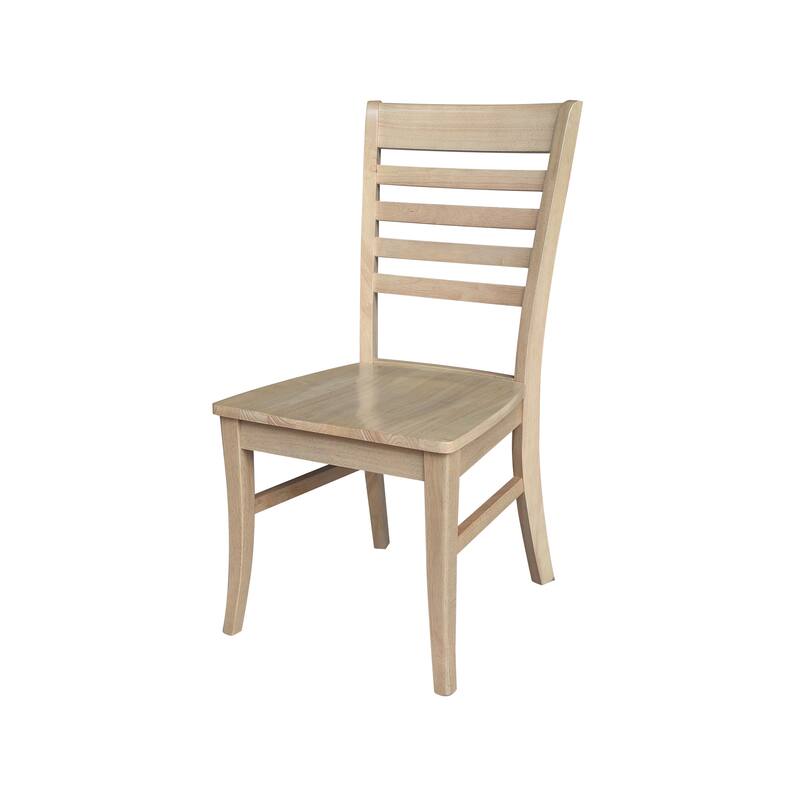 International Concepts Solid Wood Roma Ladderback Dining Chairs, Set of 2