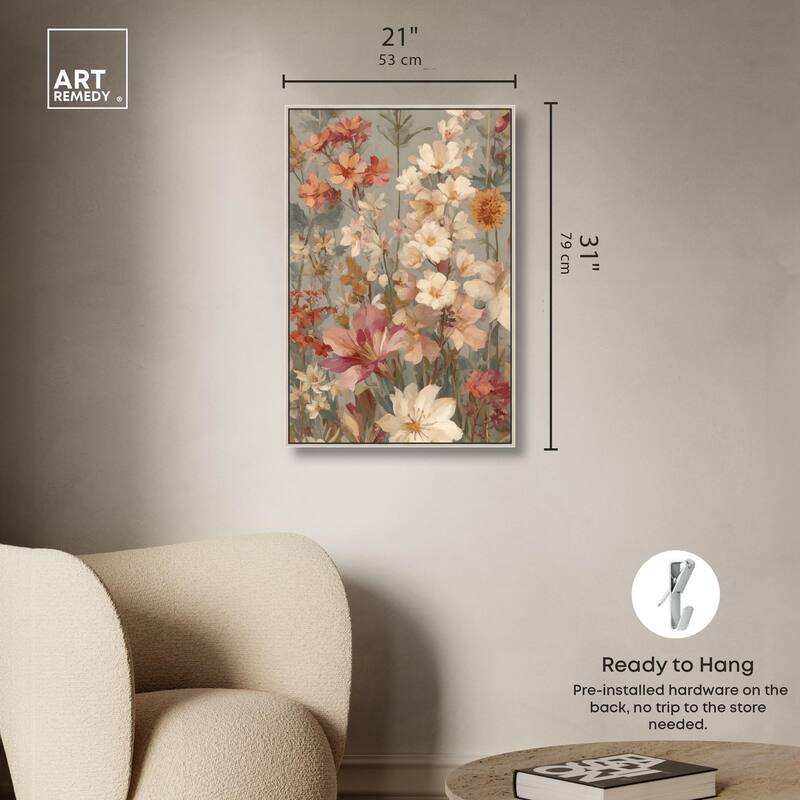 Soft Cream Wilds Canvas by Art Remedy