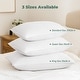 preview thumbnail 7 of 13, 2 Pack 100% Cotton White Goose Feather Down Bed Pillows