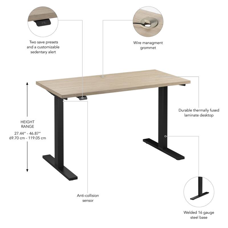 Bush Business Furniture Move 60 Series 48x24 Adjustable Standing Desk