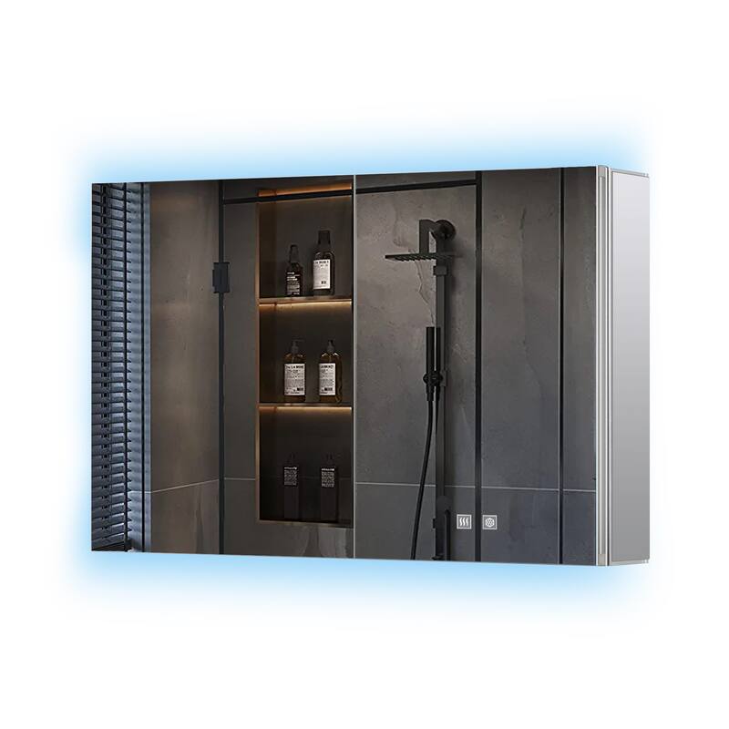 Corsica Surface-Mount LED Mirror Medicine Cabinet with Defogger
