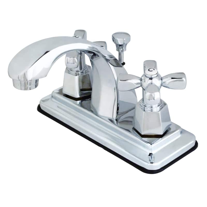 Kingston Brass 1.2 GPM Centerset Bathroom Faucet with Pop-Up Drain - Polished Chrome