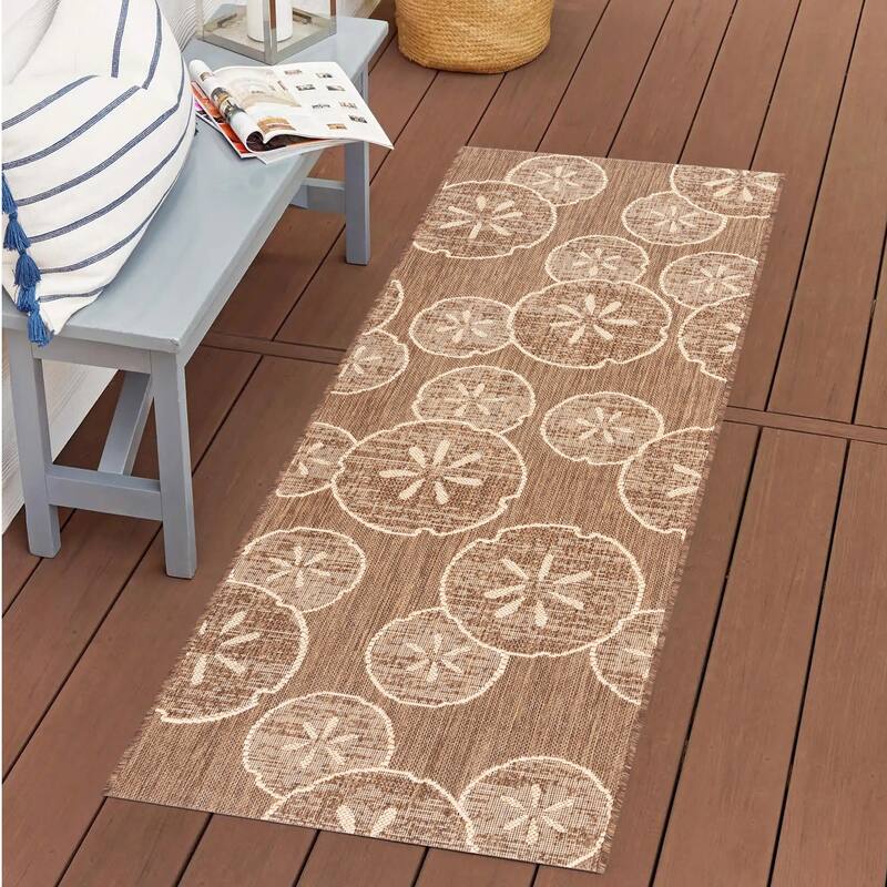 Disney Licensed Mickey Mouse Indoor Outdoor Flatweave Area Rug Tropical Surfing Polypropylene Coastal Accent Rug