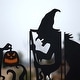 preview thumbnail 3 of 7, Glitzhome 34.5"H Halloween Metal Silhouette Witches Yard Stake