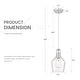preview thumbnail 22 of 20, 1-Light Adjustable Kitchen Pendant Light