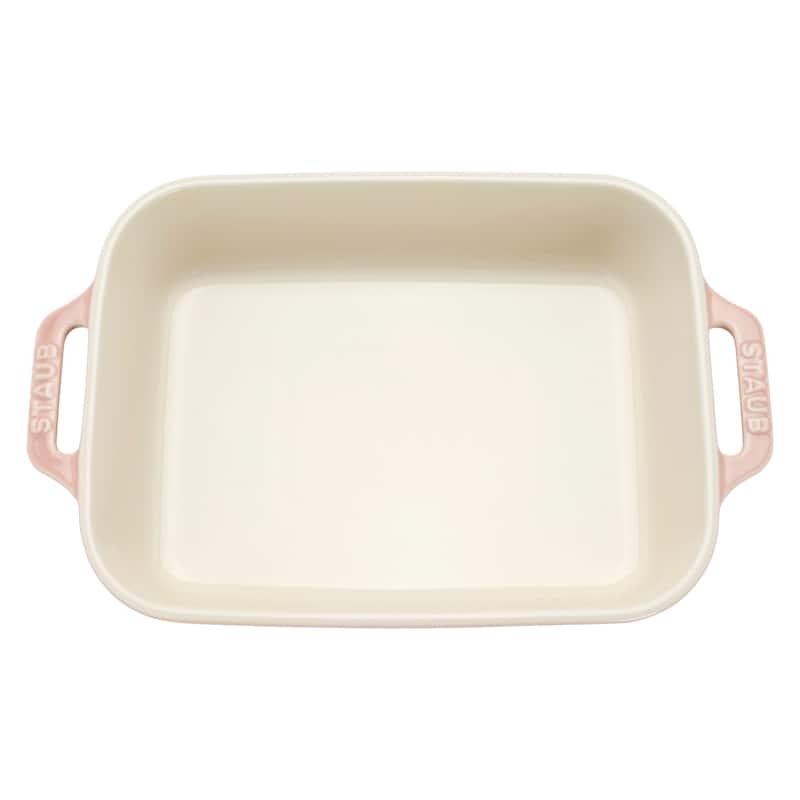 Staub Ceramic 4-pc Baking Pans Set, Casserole Dish with Lid, Brownie Pan, Pastel