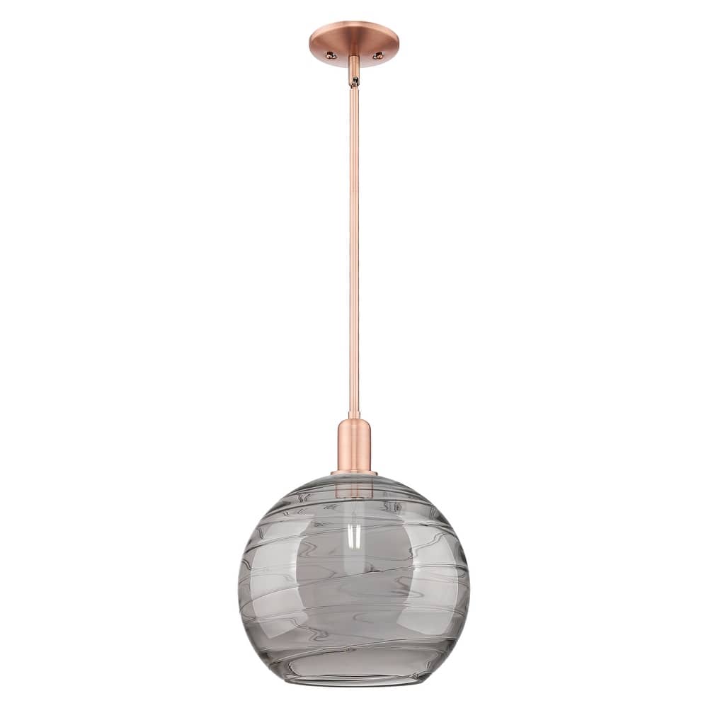 Innovations Lighting Endless Possibilities Arcadia - Athens Deco Swirl - 1 Light 12" Stem Hung Mini Pendant
