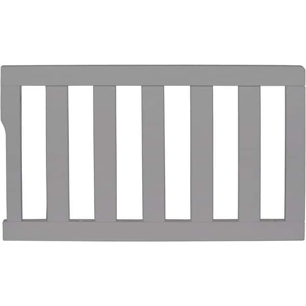 slide 2 of 4, Dream On Me Convertible Crib Toddler Guard Rail Grey