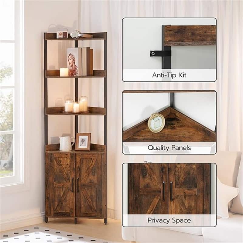 Corner Shelf - 23.2 x 15.7 x 70.3