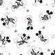 preview thumbnail 5 of 3, Lambs & Ivy Disney Baby Magical Mickey Mouse 100% Cotton Fitted Crib Sheet - White/Black