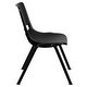 preview thumbnail 19 of 21, Ergonomic Shell Stack Chair with 16'' Seat Height