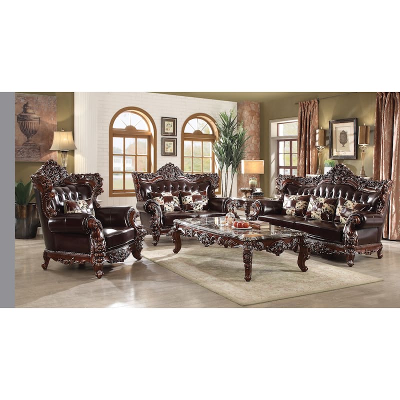 Stefan Espresso and Walnut with 3-Pillows