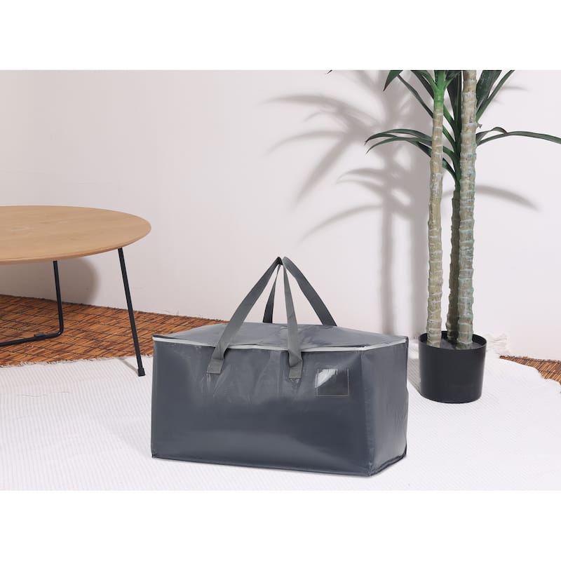 4 Packs Clothes Storage, Storage Bags, Moving Bags for Organizing Clothing, Comforter, Closet Organizers with Handles 27*14*14in