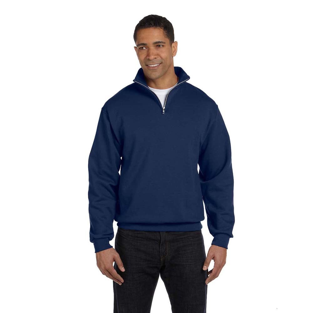 full zip collar sweatshirt